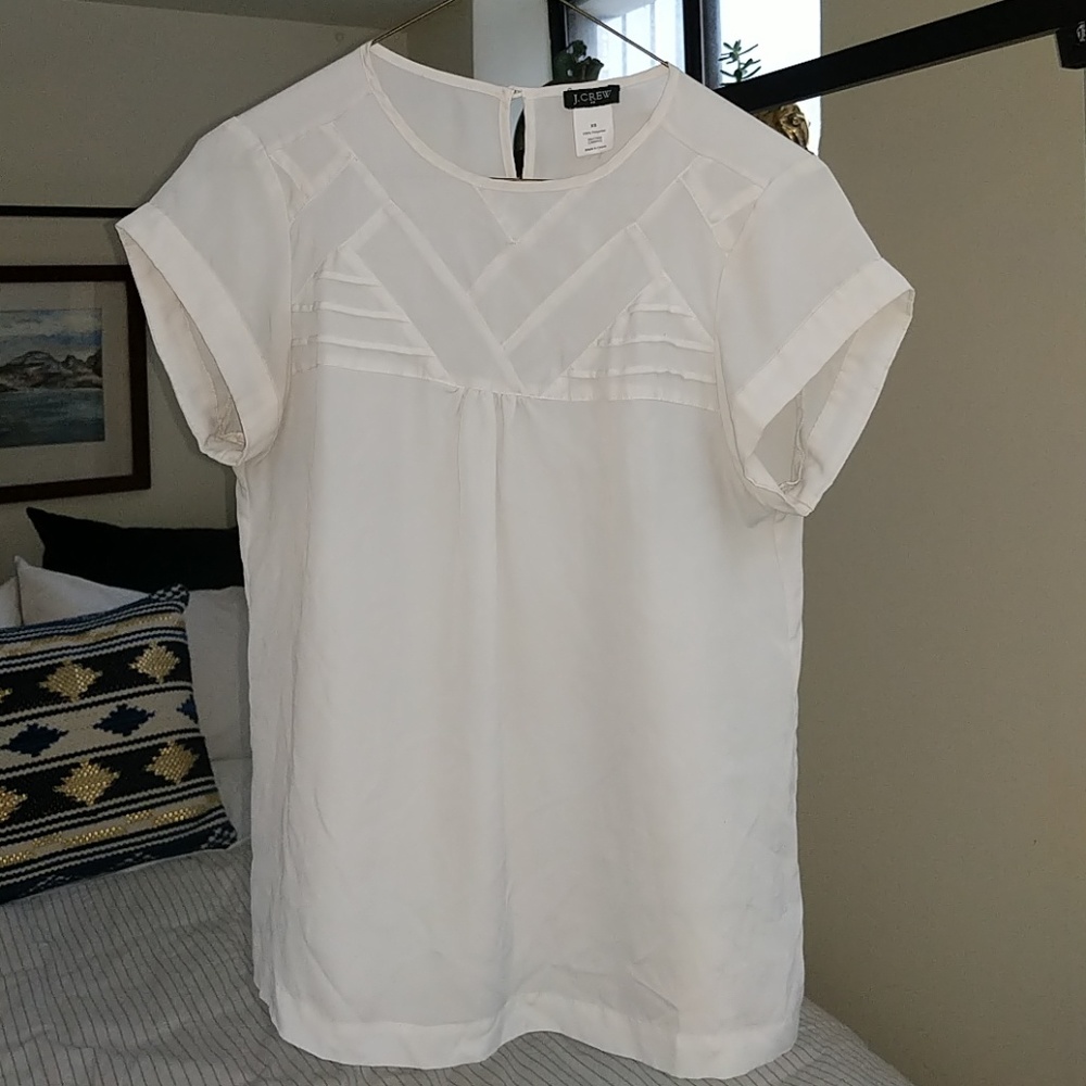 J. Crew white blouse